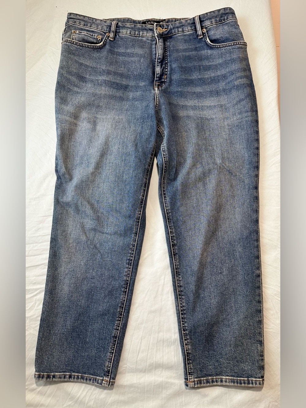 Lauren Ralph Lauren Straight Leg Jeans | Size 18W | Medium Wash